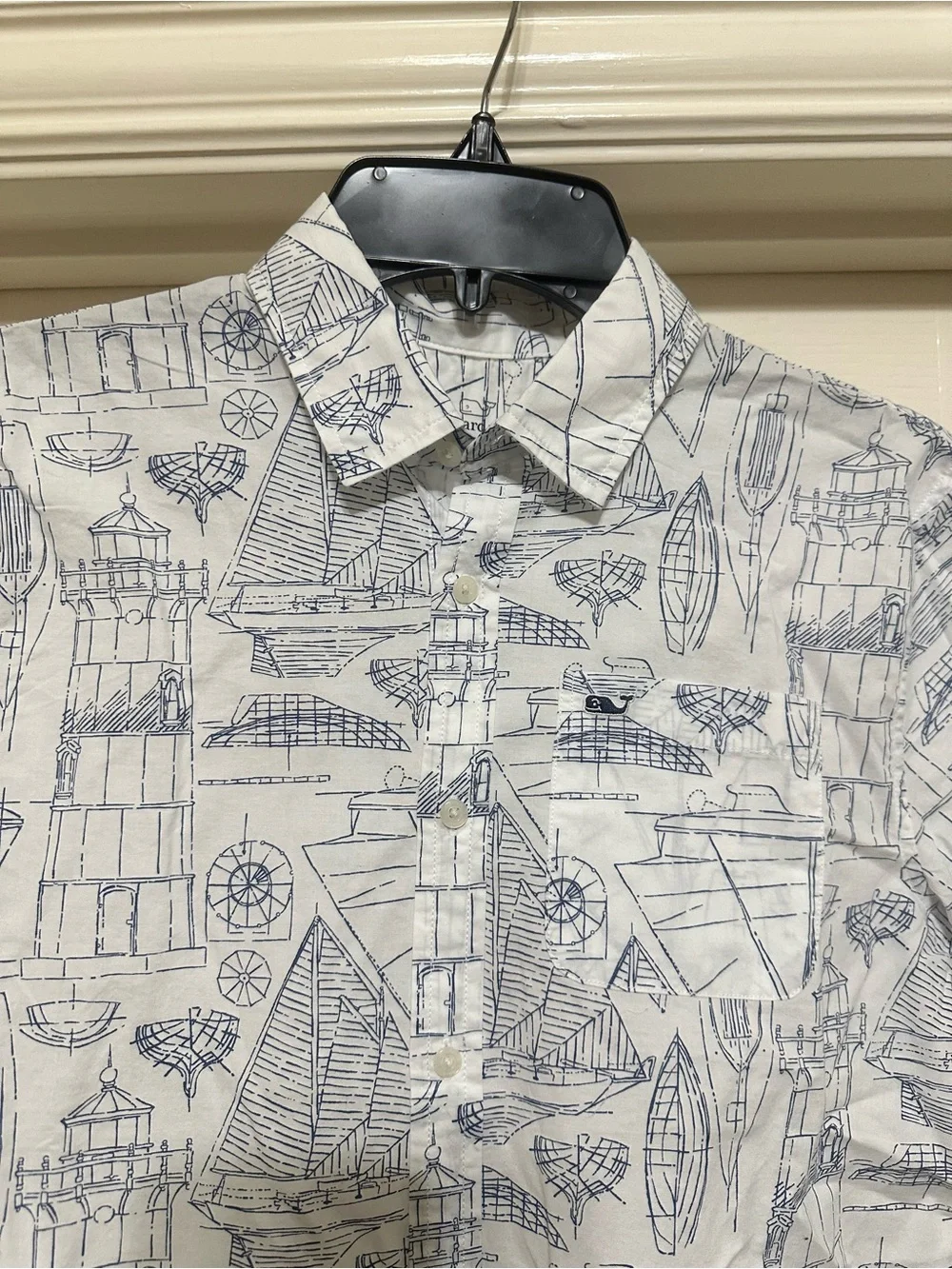 Boys Vineyard Vines L Nautical Button Shirt